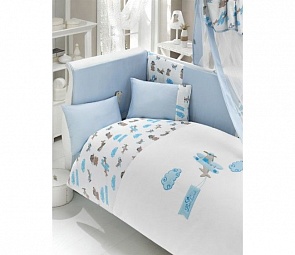 Комплект постельного белья из 3 предметов серия Puffy Pilot (Bebe Luvicci, 00-0014138)